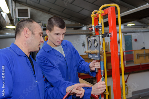 manufacturing maintenance plumber with apprentice