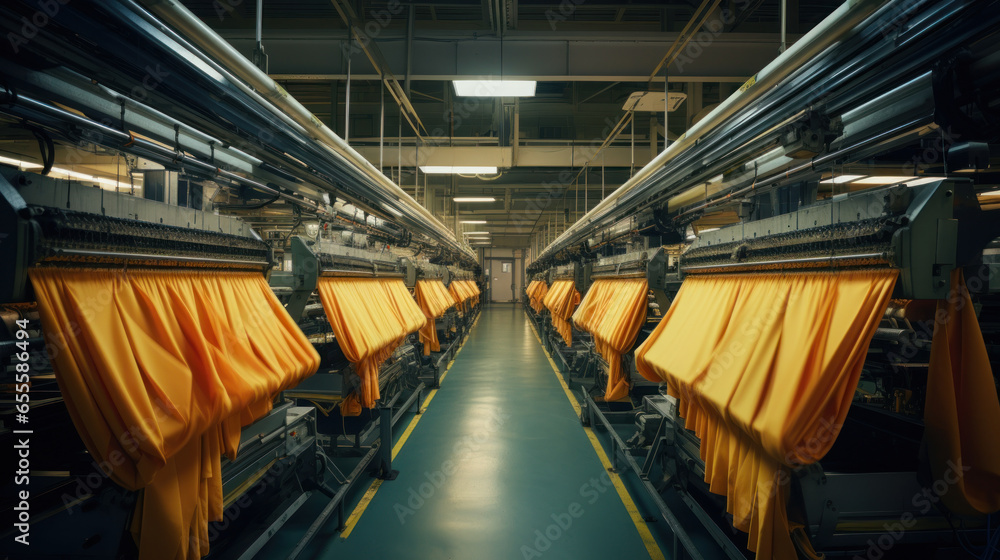 Fototapeta premium Within the textile manufacturing industry