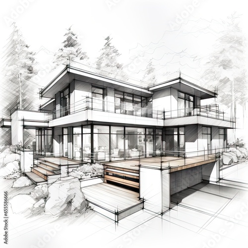 For architects or engineers Who want to design a house easily and quickly. It can also be reapplied as needed. photo