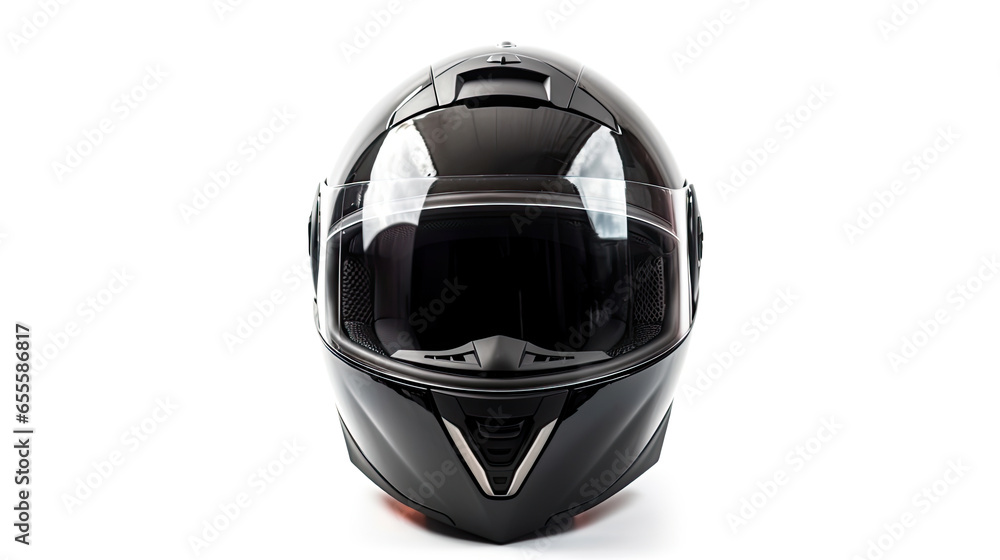 Motorcycle helmet over isolate on white background. Generative Ai Motorcycle helmet over isolate on white background. Generative Ai