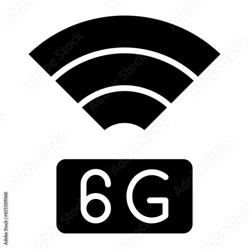 6G Network Icon Style