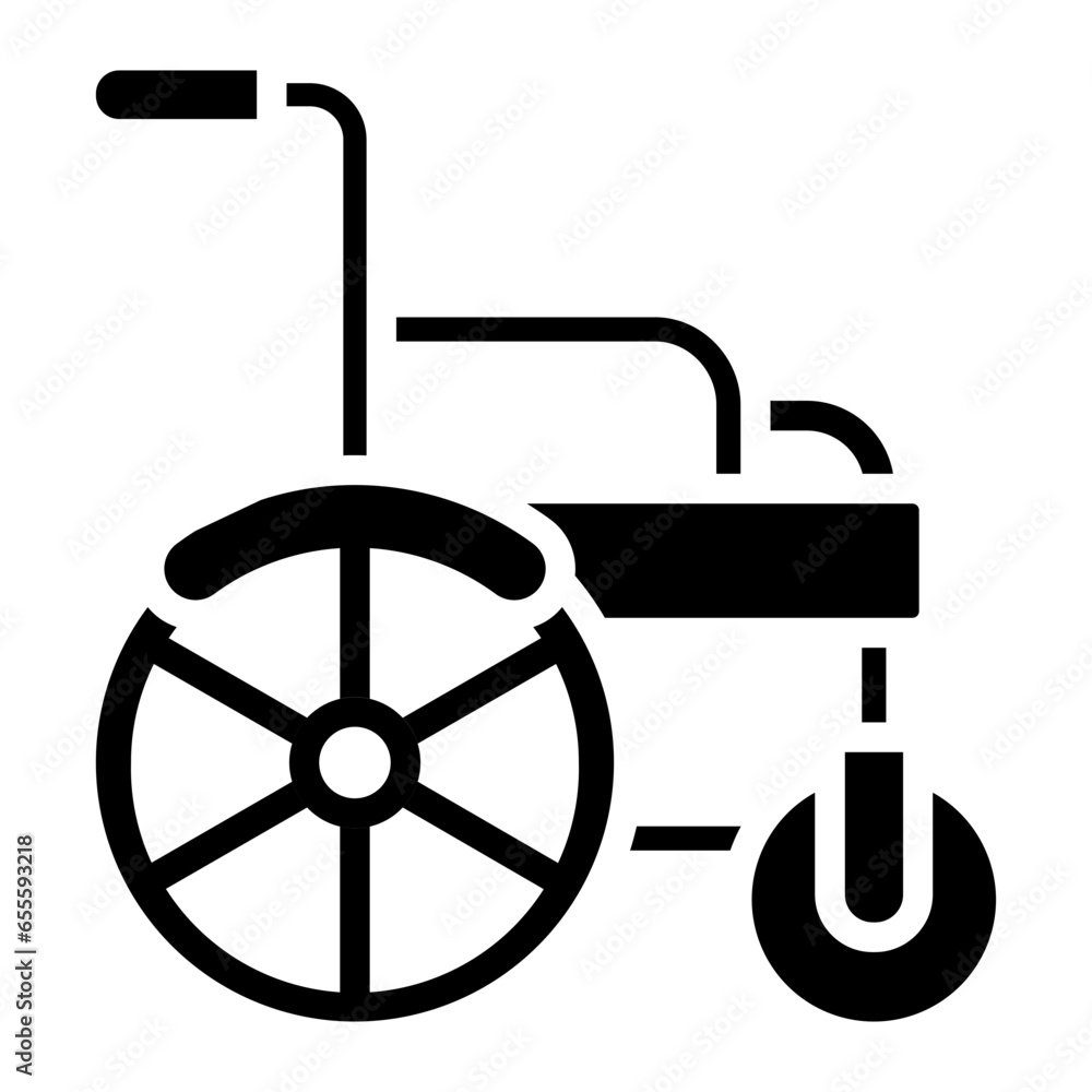 Automatic Wheelchair Icon Style Automatic Wheelchair Icon Style