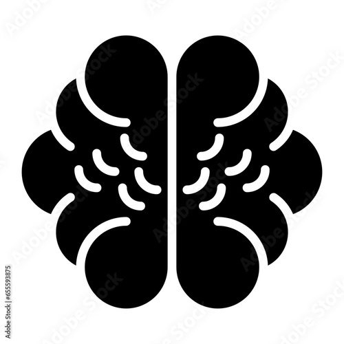 Human Brain Icon Style
