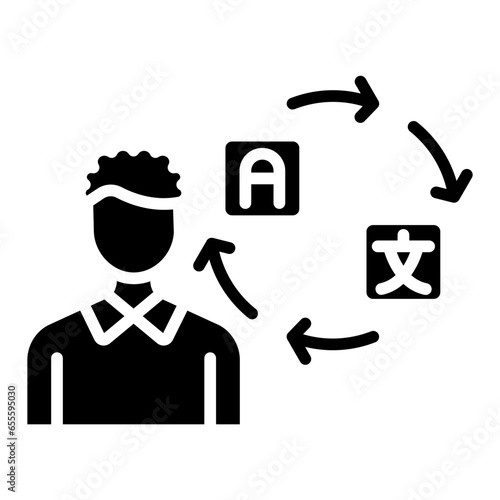 Freelance Translator Icon Style