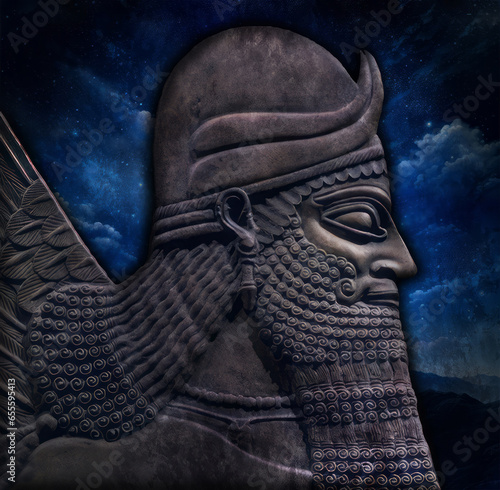 Plakat Anunnaki Sumerian God