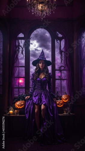 Stunning Purple Witch Photography to Add a Spooky Touch to Your Halloween Celebrations