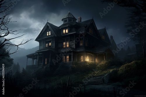 spooky residence. Generative AI