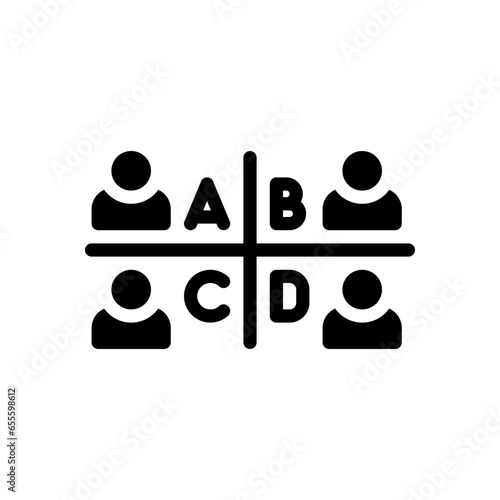 segmentation glyph icon
