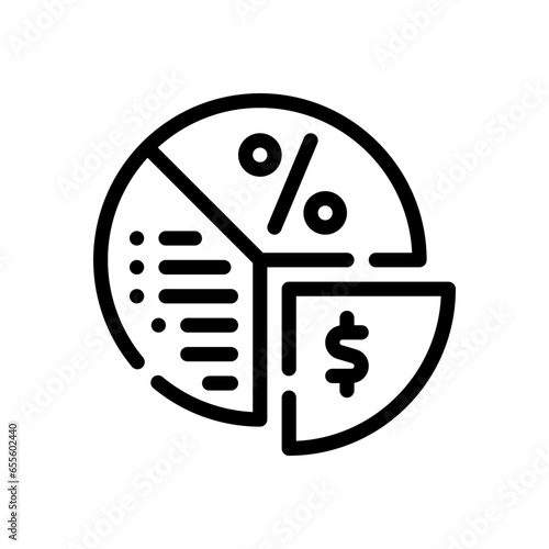 dividends line icon