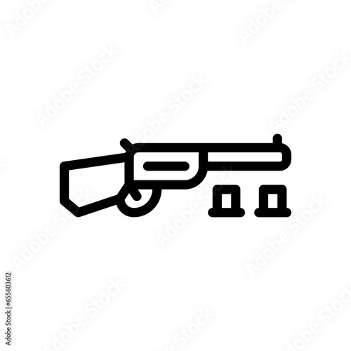 shotgun line icon