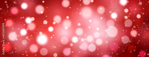 Abstract background with bokeh effect in red colors