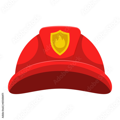 Vector fireman helmet