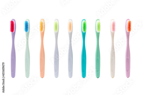 Toothbrush Isolated on transparent background, Generative Ai