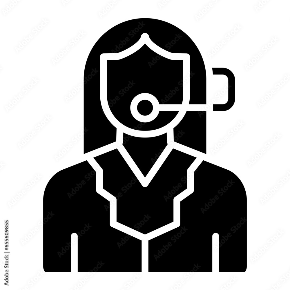 Remote Customer Support Icon Style