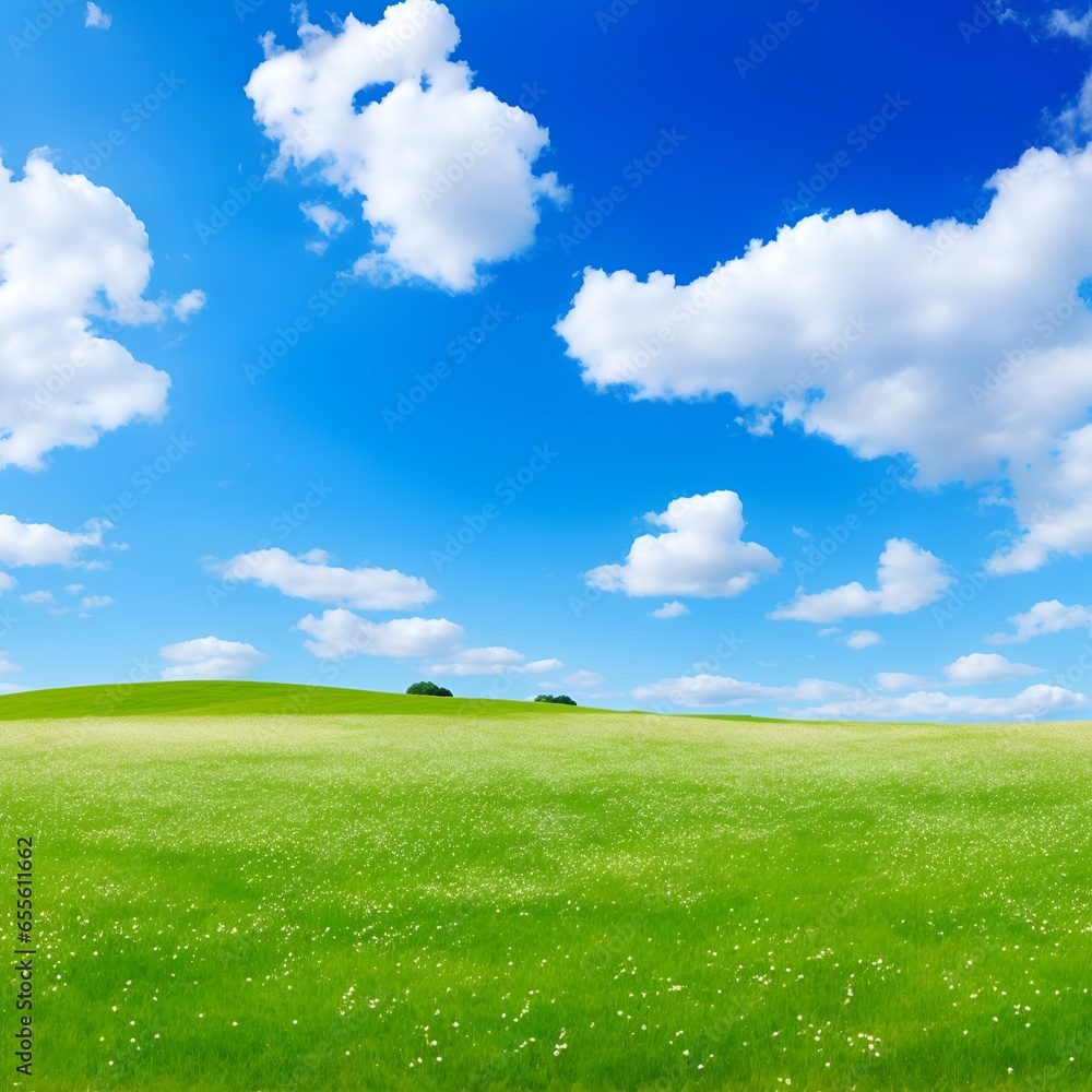 Beautiful meadow and blue sky backgrounds Beautiful meadow and blue sky backgrounds
