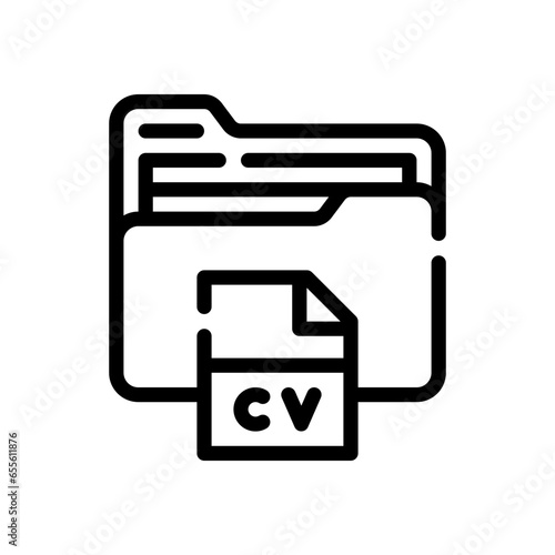 curriculum line icon