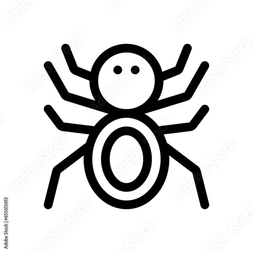 spider line icon