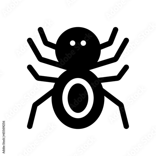 spider glyph icon