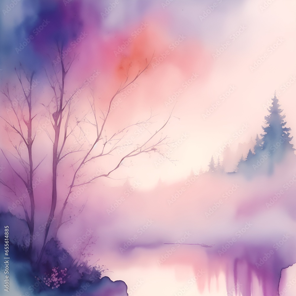 Beautiful gradients of watercolor backgrounds