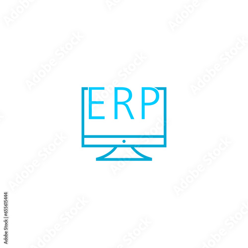 Enterprise Resource Planning icon isolated on transparent background photo