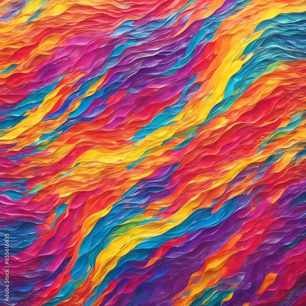 Abstract rainbow color texture with motion waves background
