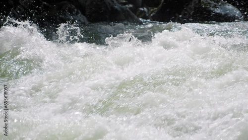 Wallpaper Mural Cinematic Slow Motion Shot of River Rapids Torontodigital.ca