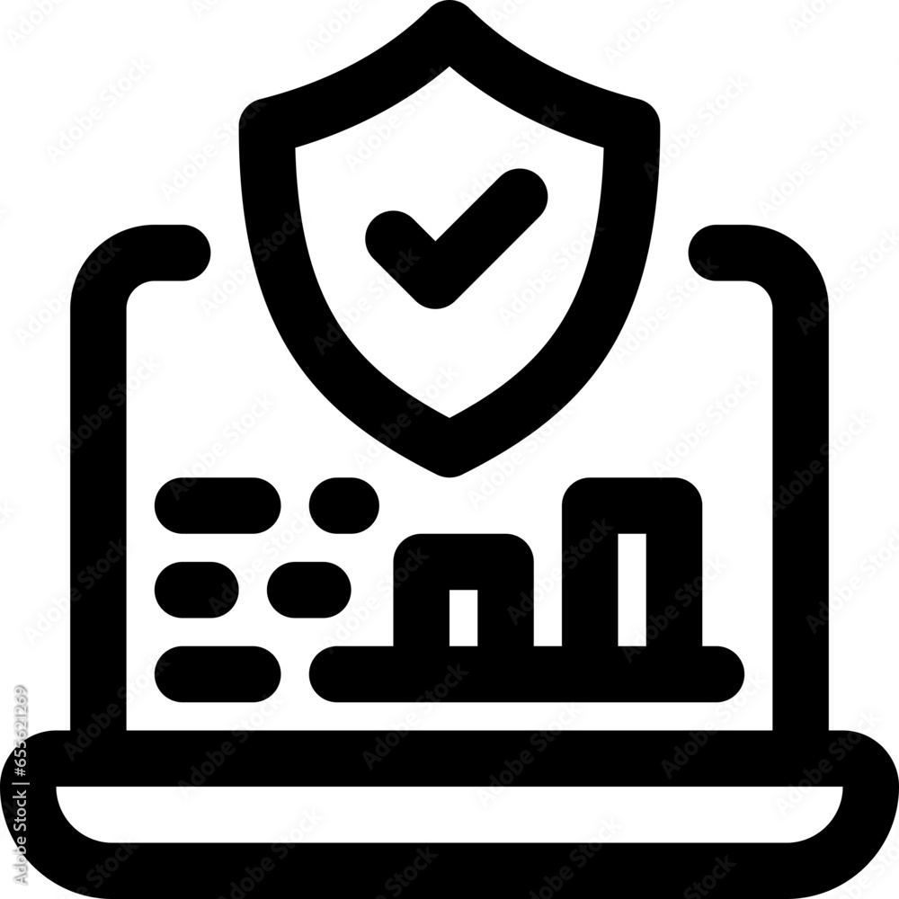 Obraz premium security marketing icon