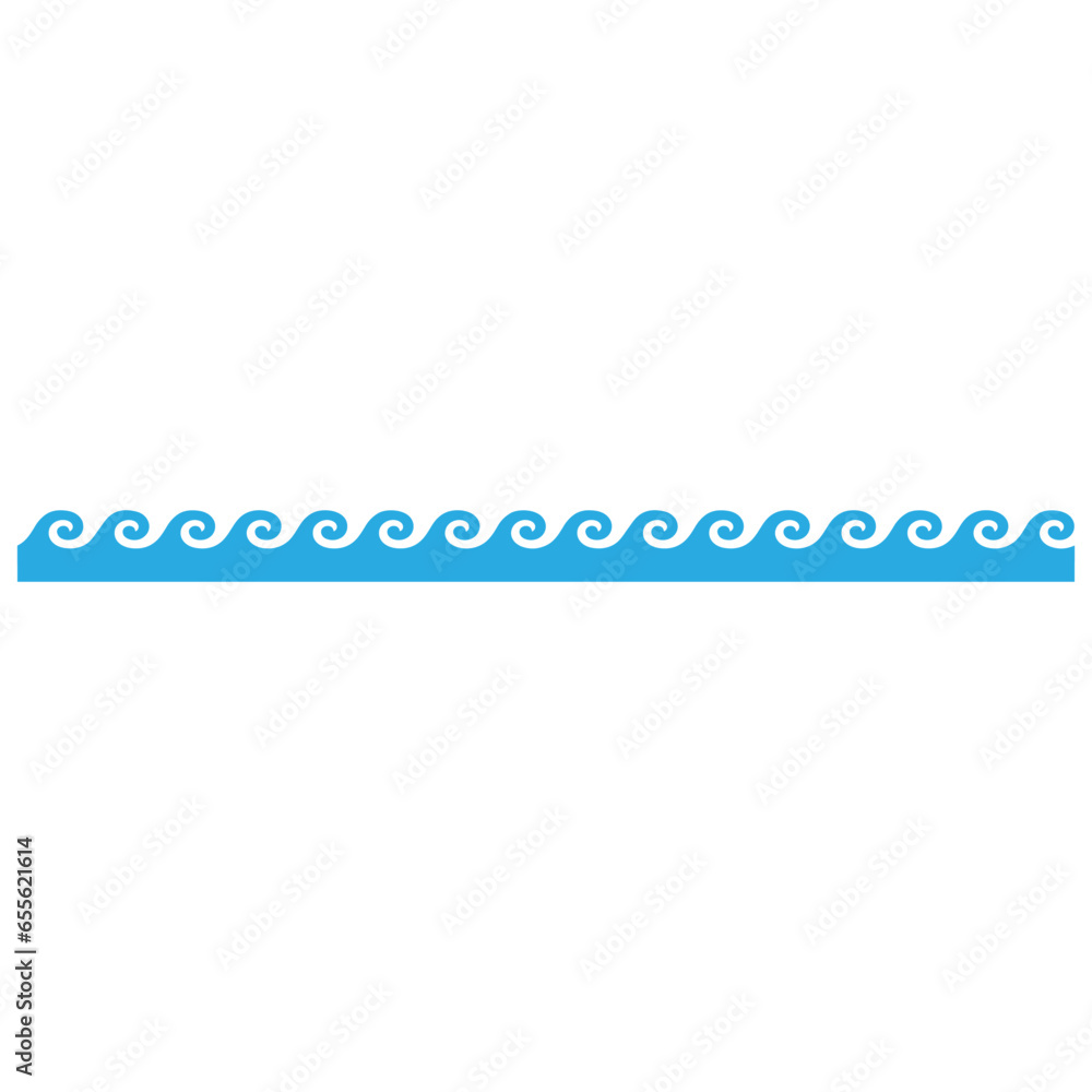 Waves icon vector. Wave illustration sign. ocean symbol. water logo.