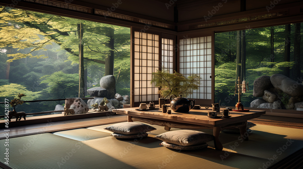 Japanese Traditional Tea Ceremony Room