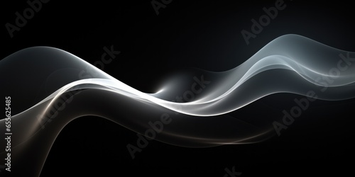 A Light Wave On A Black Background An Image Of A Light Wave Against A Black Background photo