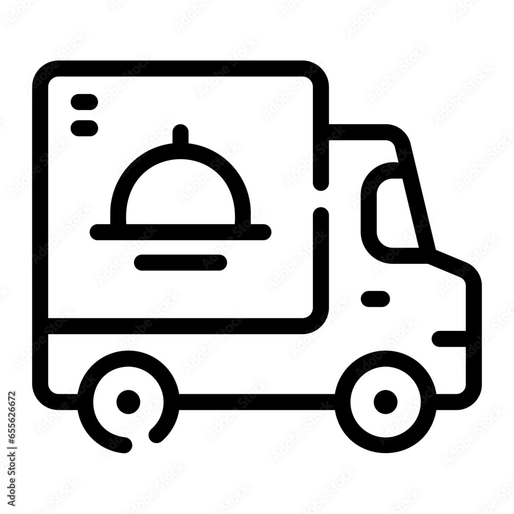delivery truck Line Icon delivery truck Line Icon