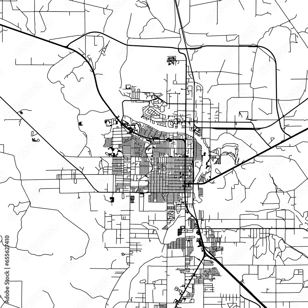 11 square aspect ratio vector road map of the city of Carlsbad New