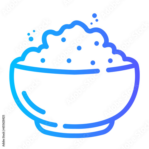 rice Line Gradient Icon