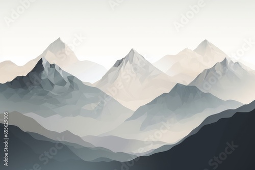 A majestic mountain range against a breathtaking sky © Marius
