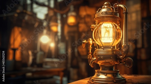  AI generated 3d image of sparkling lantern