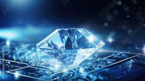 AI generated 3d image of the diamond  © Aris Suwanmalee