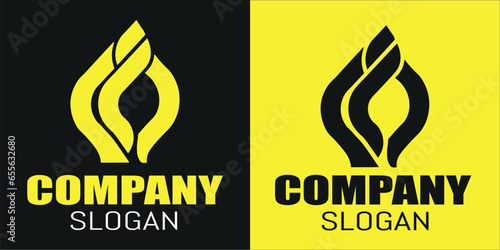 logo for contraction Company a digital marketing agency minimalist and business logo