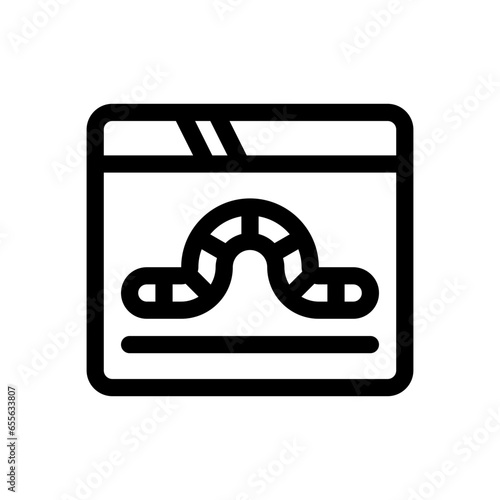 worm line icon