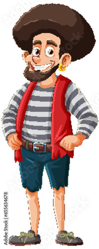 A boat sailor cartoon character