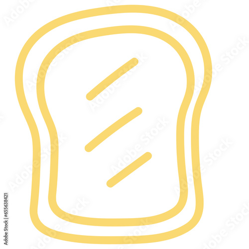 toast doodle icon