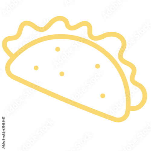 taco doodle icon
