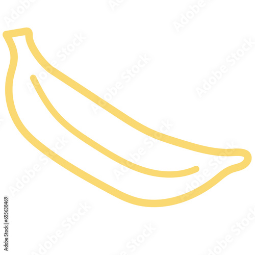 banana doodle icon