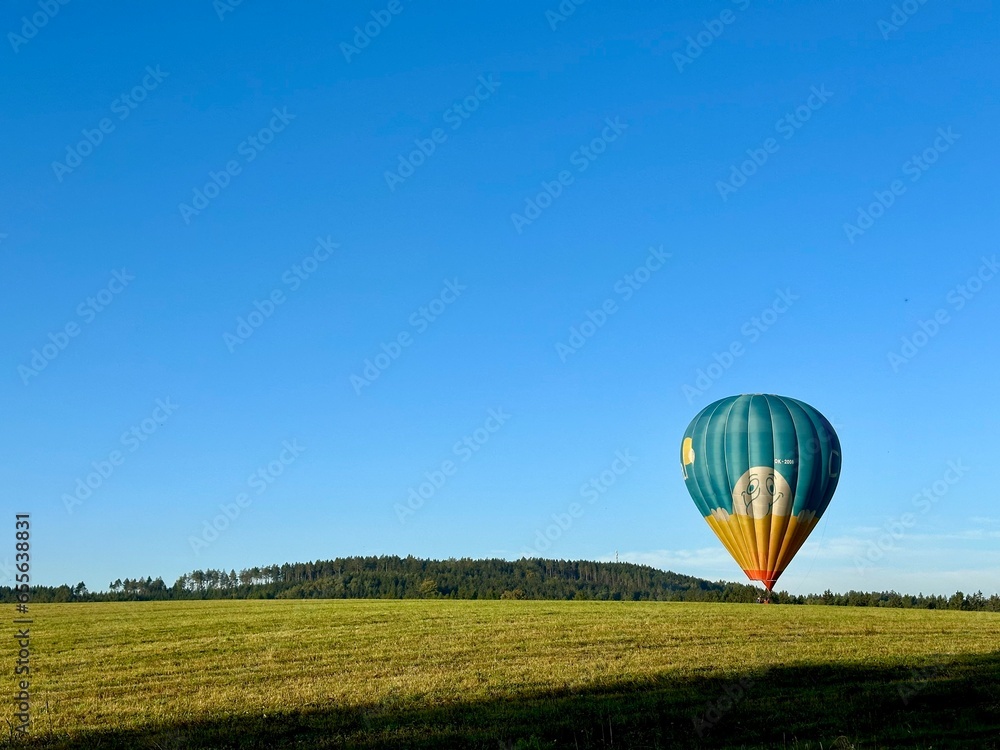 Obraz premium hot air balloon landing #2