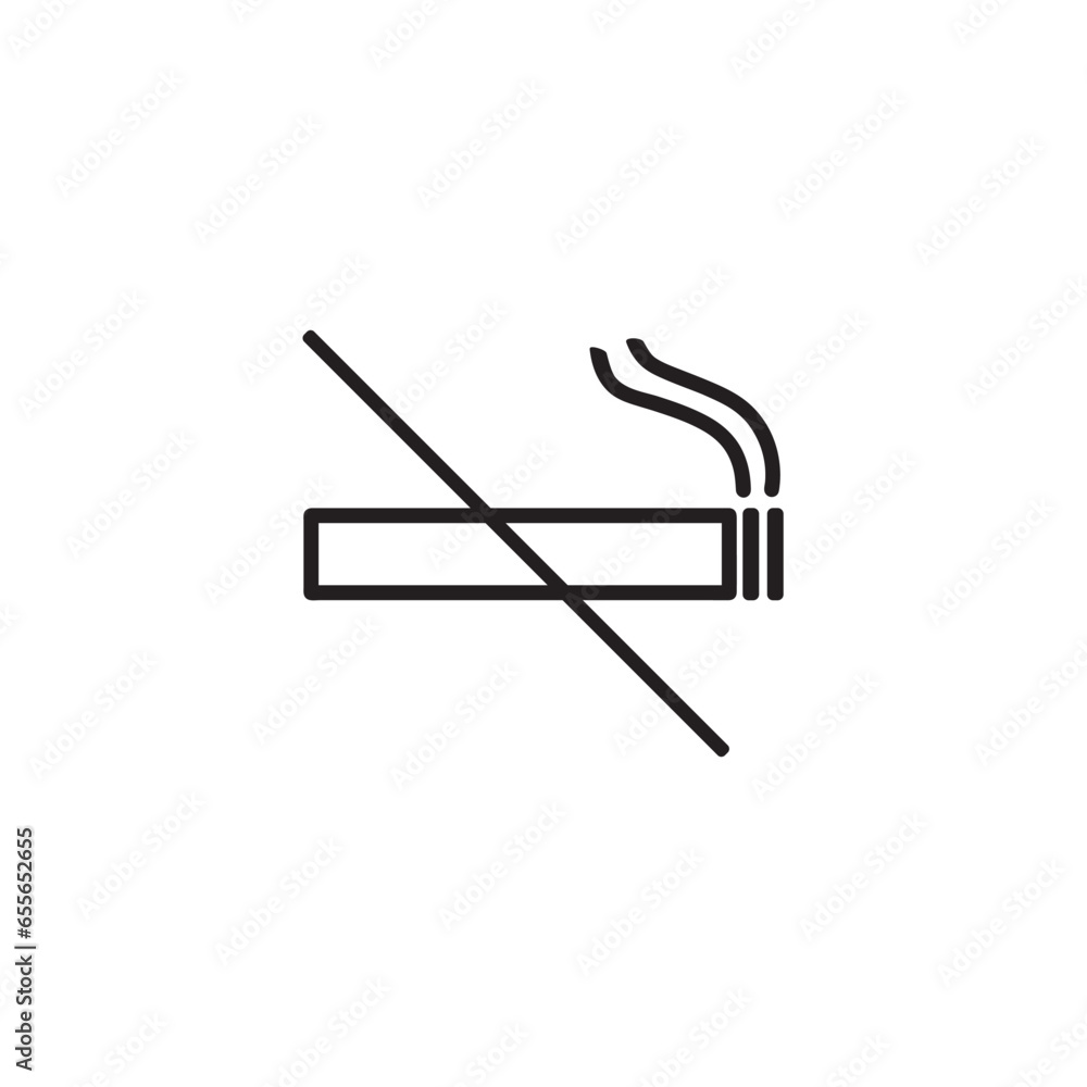 Not smoke icon vector design illustration Not smoke icon vector design illustration