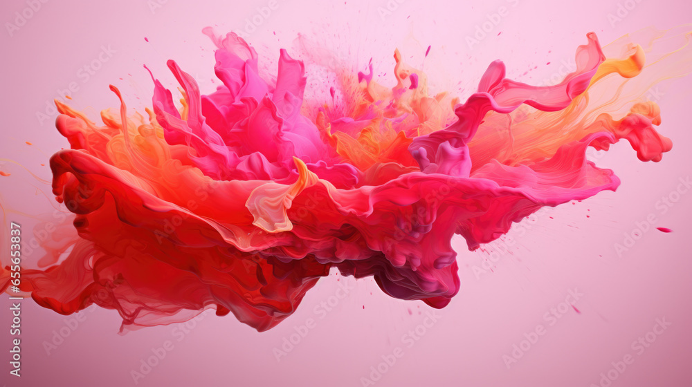 Pink liquid abstract. Watercolor background. Pink liquid abstract. Watercolor background.