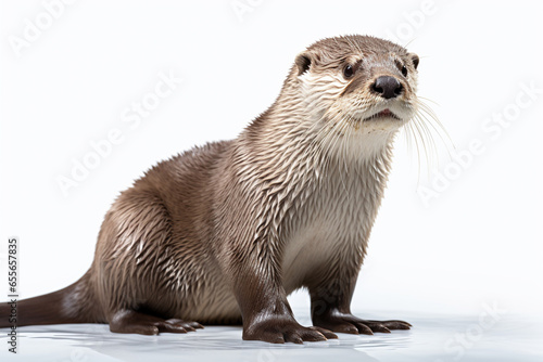 European small clawed otter (Lutra lutra) photo