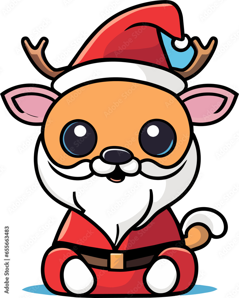 Naklejka premium christmas design santa claus element