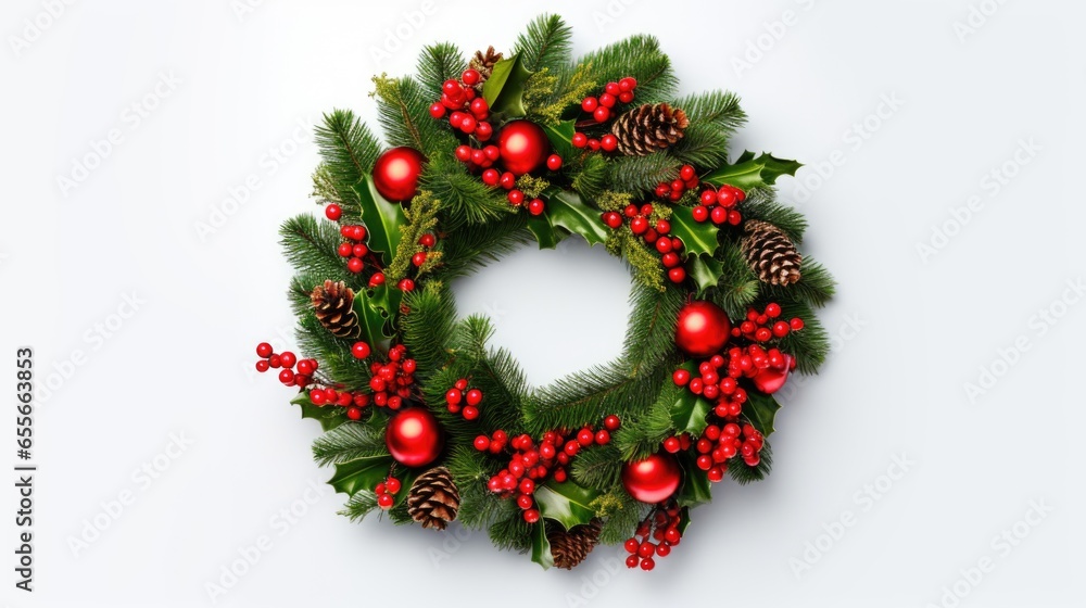 Christmas Wreath for Merry Christmas and Happy New Year