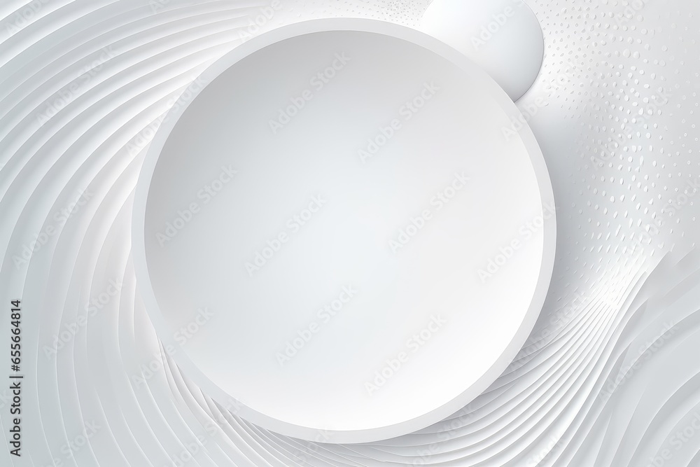 An abstract white background with a circular design An abstract white background with a circular design