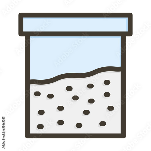 Cocaine Vector Thick Line Filled Colors Icon Design